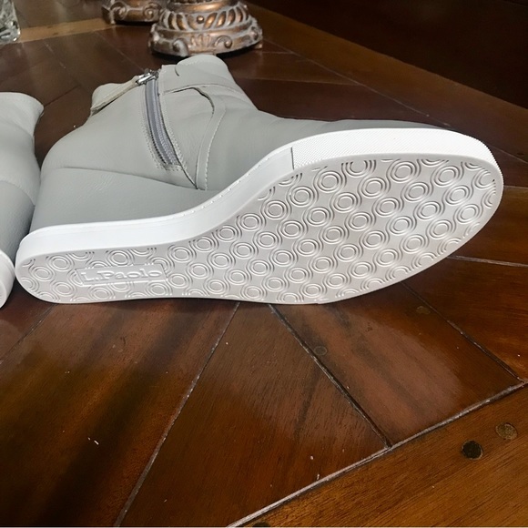 LINEA PAOLO Gray Wedge Sneakers - Picture 5 of 14